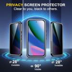 SPIDERCASE for Google Pixel 10 Case Waterproof, [12FT Military-Grade Drop Protection] [IP68 Water Resistance] [Privacy Screen Protector] Full Body Protection Phone Case-Black