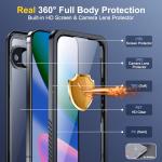 SPIDERCASE for Google Pixel 10 Case Waterproof, [12FT Military-Grade Drop Protection] [IP68 Water Resistance] [Privacy Screen Protector] Full Body Protection Phone Case-Black
