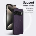 For Magsafe Magnetic Luxury Solid Color Carbon Fiber Phone Case For Google Pixel 10 Pro XL 6 7 8 9 A Pro XL Bumper Back Cover