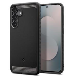 Spigen for Galaxy S25 FE Case, Rugged Armor (2025) [No Magnet Ring] [Military-Grade Protection] - Matte Black