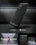 Spigen for Galaxy S25 FE Case, Rugged Armor (2025) [No Magnet Ring] [Military-Grade Protection] - Matte Black