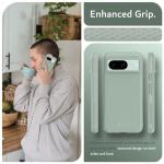 TUDIA MergeGrip [Military Grade] Google Pixel 8 Case (2023) - [Drop Tested] Dual Layer Shockproof Slim Rugged Tough Heavy Duty Protective Phone Cases Cover - Green Lily