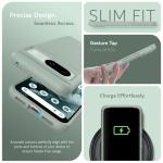 TUDIA MergeGrip [Military Grade] Google Pixel 8 Case (2023) - [Drop Tested] Dual Layer Shockproof Slim Rugged Tough Heavy Duty Protective Phone Cases Cover - Green Lily