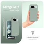 TUDIA MergeGrip [Military Grade] Google Pixel 8 Case (2023) - [Drop Tested] Dual Layer Shockproof Slim Rugged Tough Heavy Duty Protective Phone Cases Cover - Green Lily