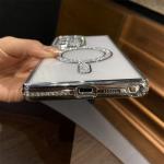 Luxury Plating Diamonds Magnetic Case For Samsung S24 Ultra S23 S22 Clear Wireless Charging Shockproof Camera Protection Cover