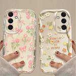 Cartoon Colorful Flowers Case for Samsung Galaxy A06 A55 A35 A25 A15 A05 A05S A54 A34 A24 A14 A73 A53 A33 A23 A13 A52 A32 A22
