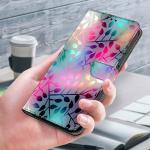 Flip Leather Case For iPhone 6 7 8 X XS XR 11 12 13 14 15 Mini Pro Max 3D Flower pattern Painted Wallet Phone iPhone15 14 Plus