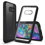 CBUS Heavy-Duty Phone Case with Built-in Screen Protector Cover for LG G8X ThinQ –– Full Body (Black)
