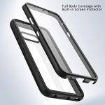 CBUS Heavy-Duty Phone Case with Built-in Screen Protector Cover for LG G8X ThinQ –– Full Body (Black)