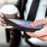 CBUS Heavy-Duty Phone Case with Built-in Screen Protector Cover for LG G8X ThinQ –– Full Body (Black)