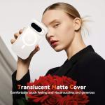 BENTOBEN Magnetic for Google Pixel 10 Case Cute, Curly Wavy Pixel10 Case [Compatible with MagSafe], Anti-Slip Shockproof Matte Slim Women Girls Boys Phone Cover for Google 10 6.3", Clear White