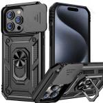 Case  for iPhone 17 16 15 14 13 12 11 Pro Max XS XR Plus SE 2025 Kickstand Slide Camera Protection Rugged  Drop Shockproof Cover