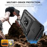 Case  for iPhone 17 16 15 14 13 12 11 Pro Max XS XR Plus SE 2025 Kickstand Slide Camera Protection Rugged  Drop Shockproof Cover