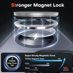 TOCOL for iPhone 16 Pro Max Case, Compatible with Magsafe, Full Camera Protection, Drop Protection, Magnetic Translucent Matte Back Bumper Phone Case for 16 Pro Max 6.9-Inch (Black)