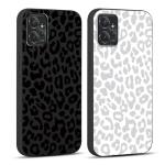 RUMDEY 2 Pack Cute Cheetah Print for Motorola Moto G Power 5G 2023 Phone Case 6.5", Luxury Leopard Pattern Design Cases Soft Silicone TPU Shockproof Protective Cover for Women Girls - Black & White