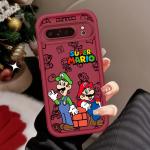 M-Marios Cartoon Cute Anime For Google Pixel 9 8A 8 7 7A Pro XL 5G Eye Ladder Phone Case Soft TPU Shockproof Cover