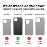 OtterBox iPhone 14 Plus Symmetry Series+ Case - CLEAR , ultra-sleek, snaps to MagSafe, raised edges protect camera & screen