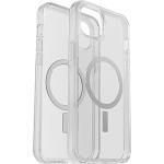 OtterBox iPhone 14 Plus Symmetry Series+ Case - CLEAR , ultra-sleek, snaps to MagSafe, raised edges protect camera & screen