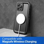 SPORTLINK for iPhone 13 Pro Max Waterproof Case - Shockproof Dustproof Phone Case with Screen Protector Full Body Protective Case for i Phone 13 Pro Max Cover 6.7'' Black