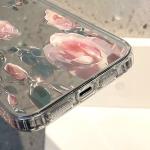 Rose Flower Phone Case For iPhone 16 Pro Case Funda iPhone 13 11 17 12 14 15 Pro Max Plus XR XS Shockproof Make Up Mirror Cover