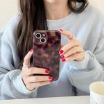 XQAGU Cute Phone Case for iPhone 16 Pro Case Amber Leopard Full Camera Protective Slim Shockproof Aesthetic-Brown Amber