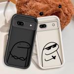 Cartoon Matchman Cute Art For Google Pixel 9 8A 8 7 7A Pro XL 5G Eye Ladder Phone Case Soft TPU Shockproof Cover