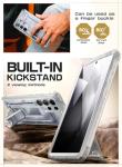 SUPCASE Unicorn Beetle Pro for Samsung Galaxy S24 Ultra Case with Stand, [2 Front Frame] 360 Full-Body Shockproof Belt-Clip & Kickstand Case with Screen Protector Phone Case for S24 Ultra, Clear