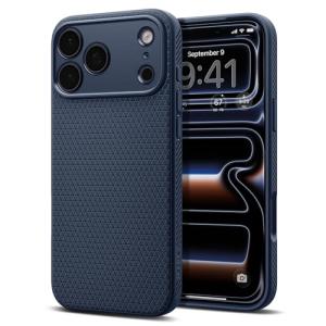 Spigen for iPhone 17 Pro Case, Liquid Air [TPU Covered Camera Control] [No Magnet Ring] [Military-Grade Protection] - Navy Blue