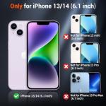 SUPFINE Magnetic for iPhone 14 Case & iPhone 13 Case (Compatible with MagSafe) (Military Grade Drop Protection) Slim Translucent Matte Shockproof Phone Cover,Deep Blue