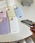 inewateri Compatible for iPhone 16 Case with Cute Fashion Polka Dot Aesthetics Design Simple Cases for Soft TPU Slim Protection Cover-White