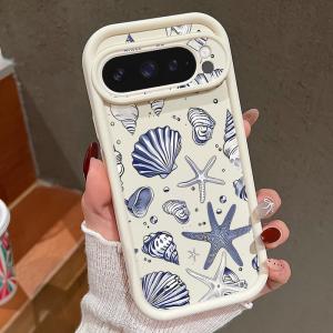 Seashell Starfish Pattern Shockproof Soft Case For Google Pixel 8 7 Pro 8A 7A 9 Pro XL Silicone Phone Cover For Pixel 9 8 7 Pro