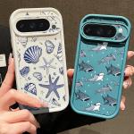 Seashell Starfish Pattern Shockproof Soft Case For Google Pixel 8 7 Pro 8A 7A 9 Pro XL Silicone Phone Cover For Pixel 9 8 7 Pro