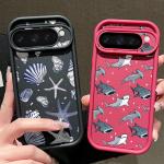 Seashell Starfish Pattern Shockproof Soft Case For Google Pixel 8 7 Pro 8A 7A 9 Pro XL Silicone Phone Cover For Pixel 9 8 7 Pro