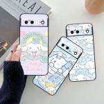 Cinnamoroll Cartoon Sanrio For Google Pixel 8 7A 7 6A 6 5A 5 4 4A XL 5G Black Silicon Shockproof Shell Cover Phone Case