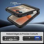 Norllben Magnetic for Motorola Razr 2025/2024 Case, Compatible with Magsafe, Military Protection & Ultra Slim Shockproof Protective Cover Translucent Matte Case, Black