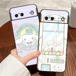 Cinnamoroll Cartoon Sanrio For Google Pixel 8 7A 7 6A 6 5A 5 4 4A XL 5G Black Silicon Shockproof Shell Cover Phone Case
