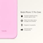 Beats iPhone 17 Pro Case with MagSafe & Camera Control, Matte Finish, Microfiber Lining – Pebble Pink