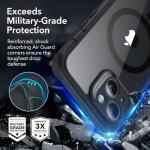 ESR for iPhone 14 Case, Compatible with MagSafe, Full-Body Military-Grade Drop Proof Case with Built-in 9H+ Tempered Glass Screen Protector, Armor Series, Clear Black