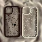 Phone Case For Samsung Galaxy S24 FE S25 S24 S23 S22 Ultra A06 A16 A54 A35 A15 A55 A52 A34 5G Starry Sky Half Moon Clear Cover