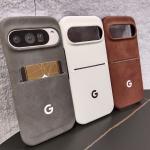 Luxury Business Sheepskin Insert Card Phone Case For Google Pixel 10 10Pro 9 9Pro XL 8 8Pro 8a Leather Protective Back Cover