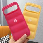 For Google Pixel 9 9a 9Pro 8 8Pro 7 7a 6 6a 6Pro 5 4 3 5A 4A 3A XL Soft Case Solid Color Liquid Silicone Down Jacket Phone Case