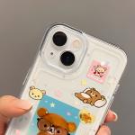 Cartoon Cute Rilakkumas Phone Case For Samsung A36 A26 A56 A16 A55 A35 A25 A15 A05 A54 A34 A24 A53 A33 Clear Cover