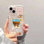 Cartoon Cute Rilakkumas Phone Case For Samsung A36 A26 A56 A16 A55 A35 A25 A15 A05 A54 A34 A24 A53 A33 Clear Cover