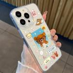 Cartoon Cute Rilakkumas Phone Case For Samsung A36 A26 A56 A16 A55 A35 A25 A15 A05 A54 A34 A24 A53 A33 Clear Cover