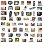 10/30/50pcs Vintage TV Set Computer Art Graffiti Stickers Retro Decals DIY Phone Fridge Laptop Skateboard Luggage Waterproof Toy