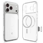 Spigen for iPhone 17 Pro Max Case, Ultra Hybrid T MagFit [Camera Control Button] [Compatible with Magsafe] - Glossy White