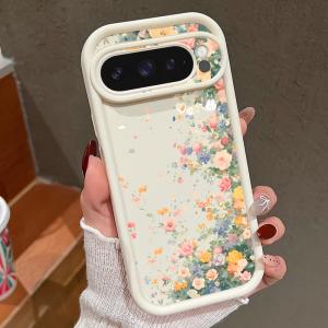 Romantic Flowers TPU Case For Google Pixel 8A 10 8 Pro 9 Pro XL 7A Shockproof Candy Color Silicone Phone Cover For Pixel 7 8 Pro