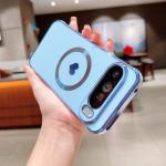 Luxury Plating Gold Cute Love Phone Case For Google Pixel 10 9 Pro XL 9 8 A 7A Soft Cover Magnetic Back Protective Cover Coques