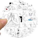 10/30/62PCS ​Emotional Breakdown Spoof Meme Stickers Funny Decals Skateboard Phone Notebook Helmet Waterproof Graffiti Kids Toys