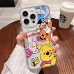 Disney Winnie Pooh Bear With Magsafe Case For Samsung Galaxy S25 Ultra S24 S20 FE S23 S22 Plus  Magnetic Hard Shell Cover WK455